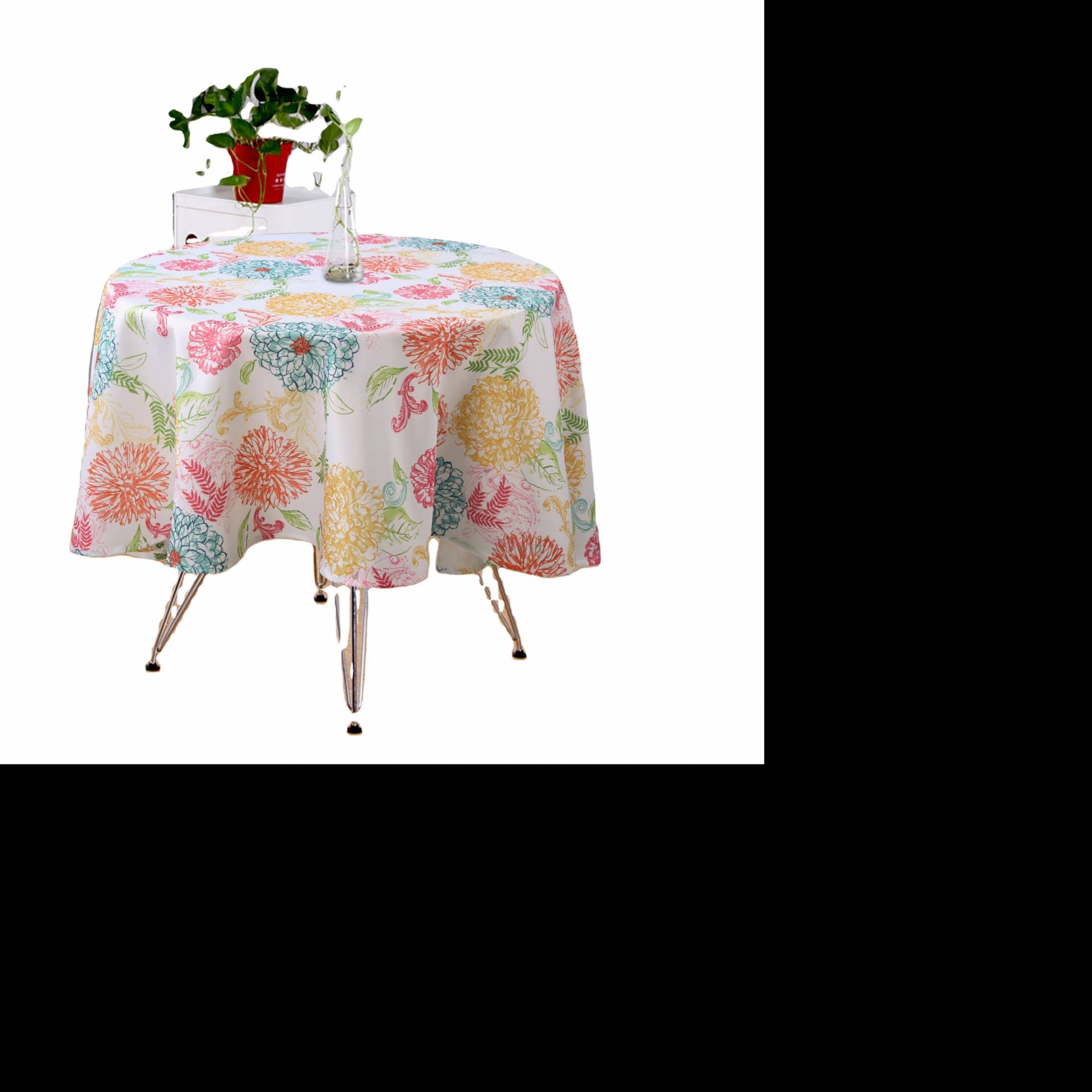 Factory Round Polyester Tablecloth Table Cover Thick Tea Table Cloth For Home Party Wedding Decoration,Tablecloth